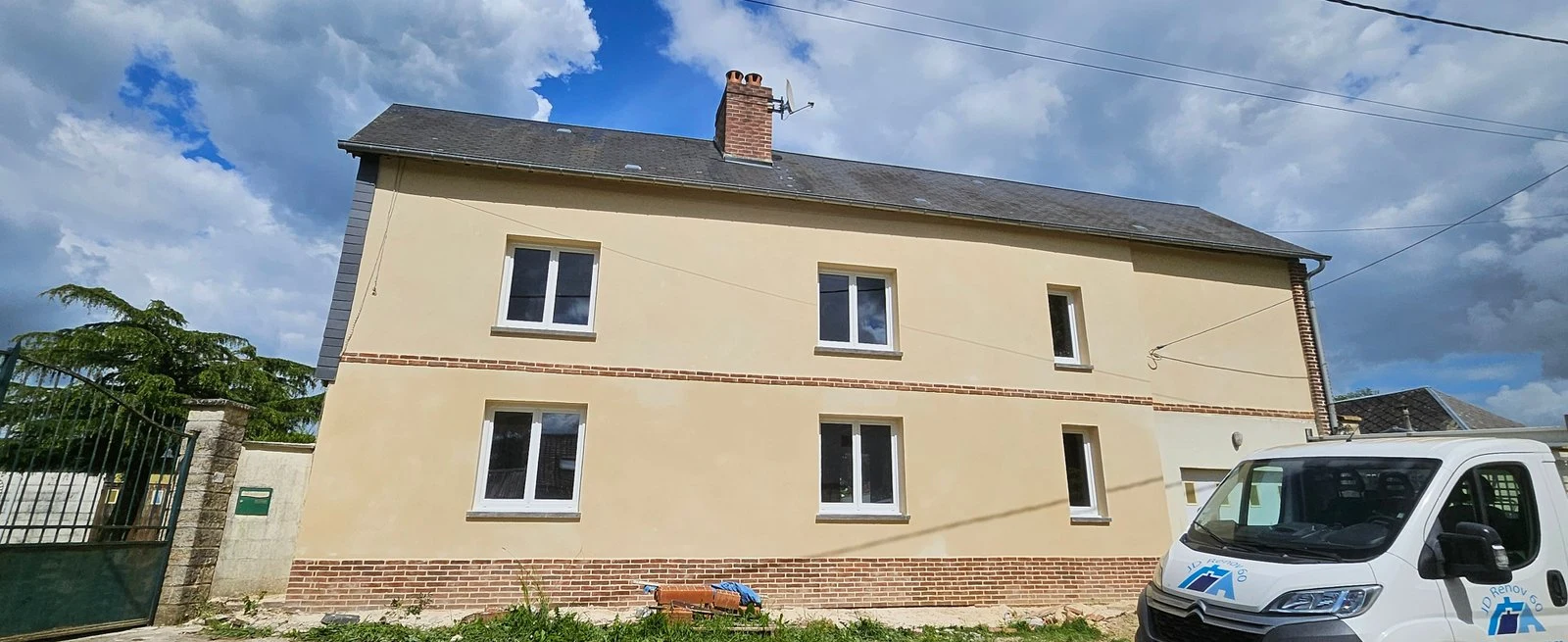 Enduit sur façade