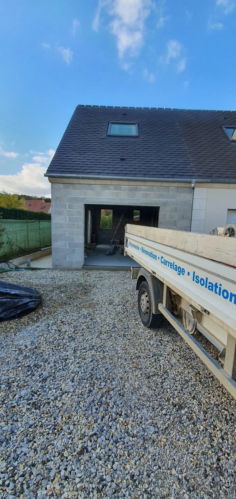 Construction d'un garage