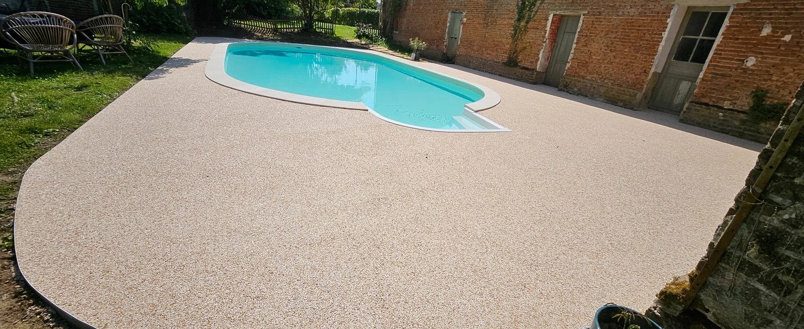 Plage de piscine